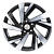 Khomen Wheels 7,5x18/5x112 ET43 D57,1 KHW1801 (Kodiaq/Tiguan) Black-FP