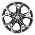 Khomen Wheels 7x17/5x114,3 ET45 D60,1 KHW1702 (Changan/Geely/Lexus/Toyota) Black-FP