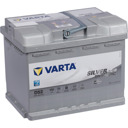 АКБ "VARTA" Start-Stop Plus.AGM A8 (D52) 60 Ач о/п 560 901 068